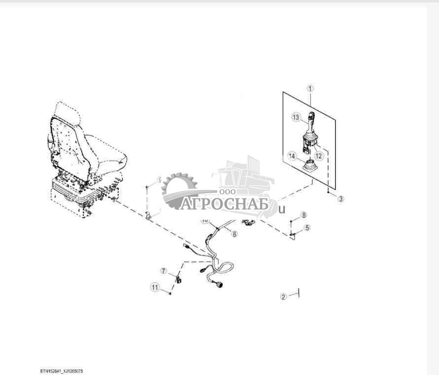 Двух- или трехфункциональный контроллер рукоятки управления с переключателем FNR 
